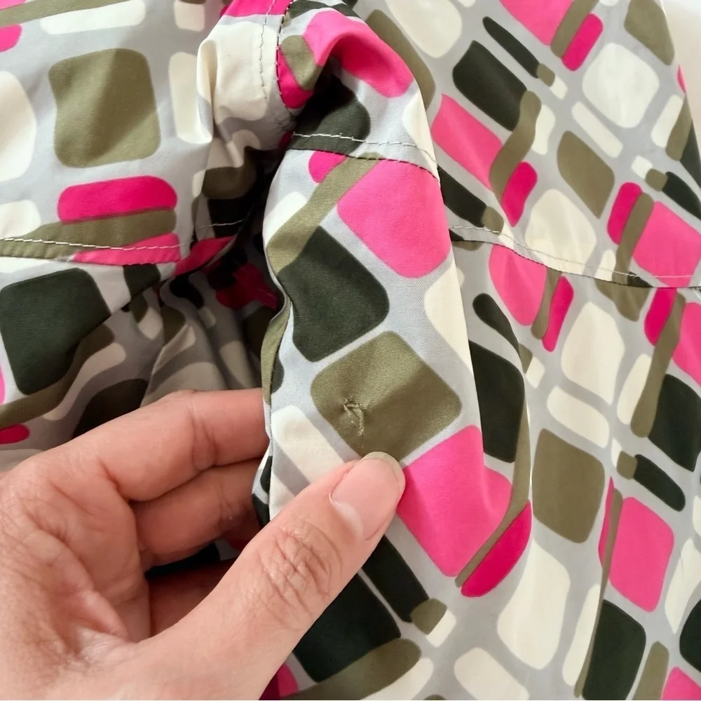 Columbia Kids Puffer Jacket - Pink, Green, and White